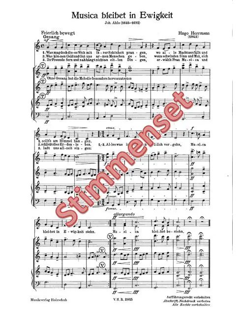 Musica bleibet in Ewigkeit
